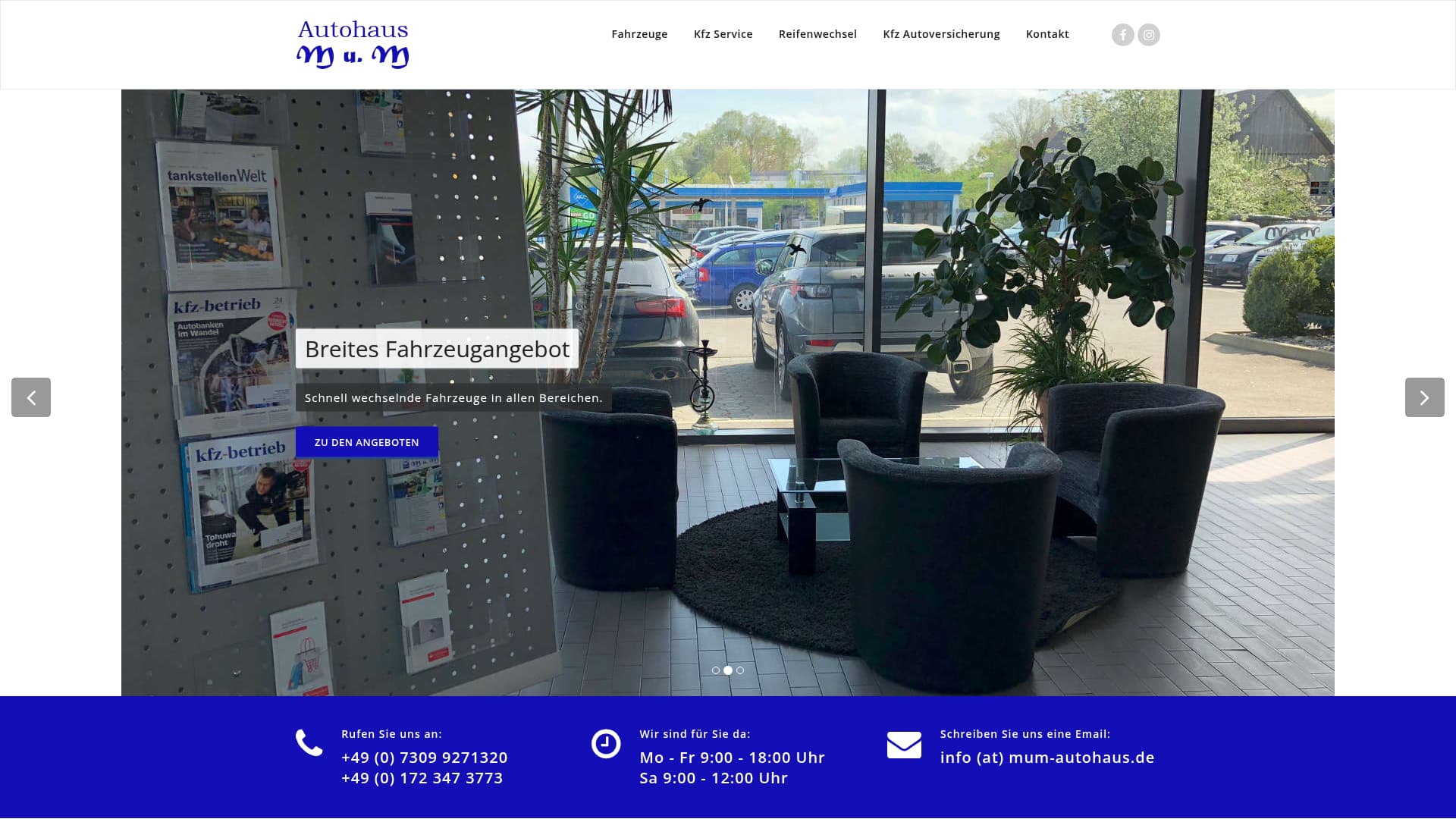 2. Autohaus M u. M. Weißenhorn Homepage